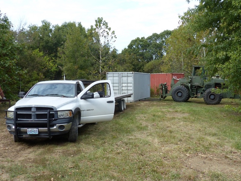m10a loader loading trailer